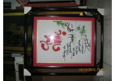 Tranh Thêu CHữ Thập 09