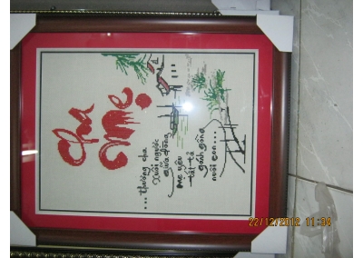 Tranh Thêu CHữ Thập 34
