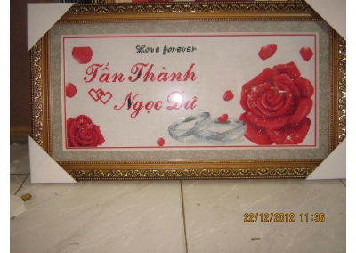 Tranh Thêu CHữ Thập 36